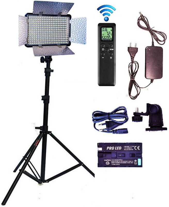 Simpex 308 REMOTE 1440 lx Camera LED Light(Batteries Included)