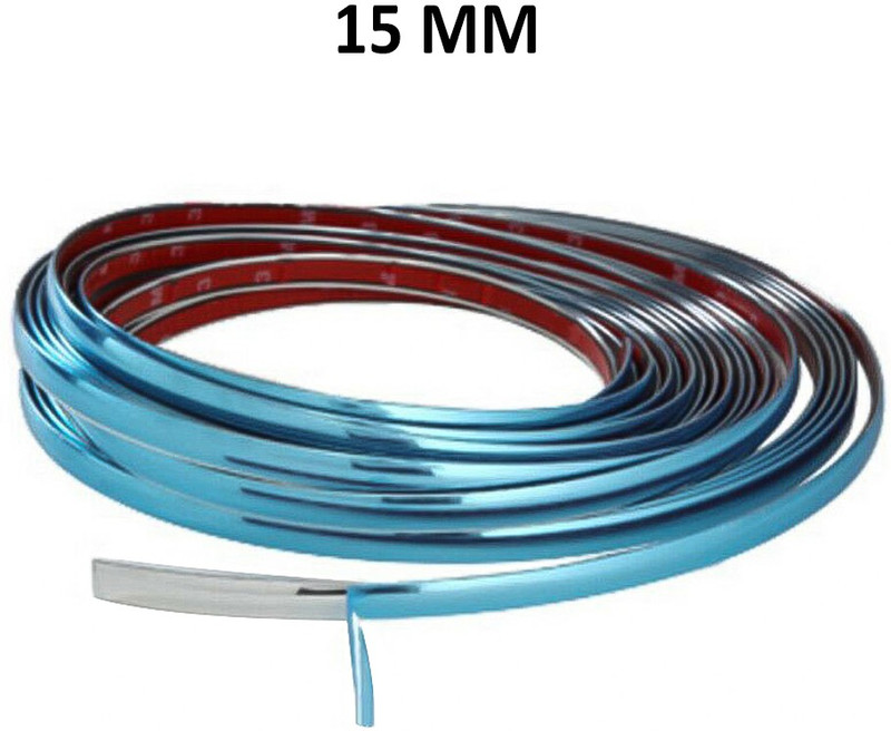 carzex chrome strip 15mm 10m Car Side Beading(Silver)