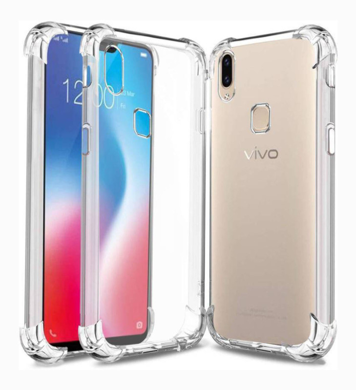 faybey Bumper Case for Vivo V9 Pro(transparent, Shock Proof)