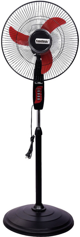 santosh Shahenshah 16 Inch High Speed Pedestal Fan 0 mm 3 Blade Pedestal Fan(Black, Pack of 1)