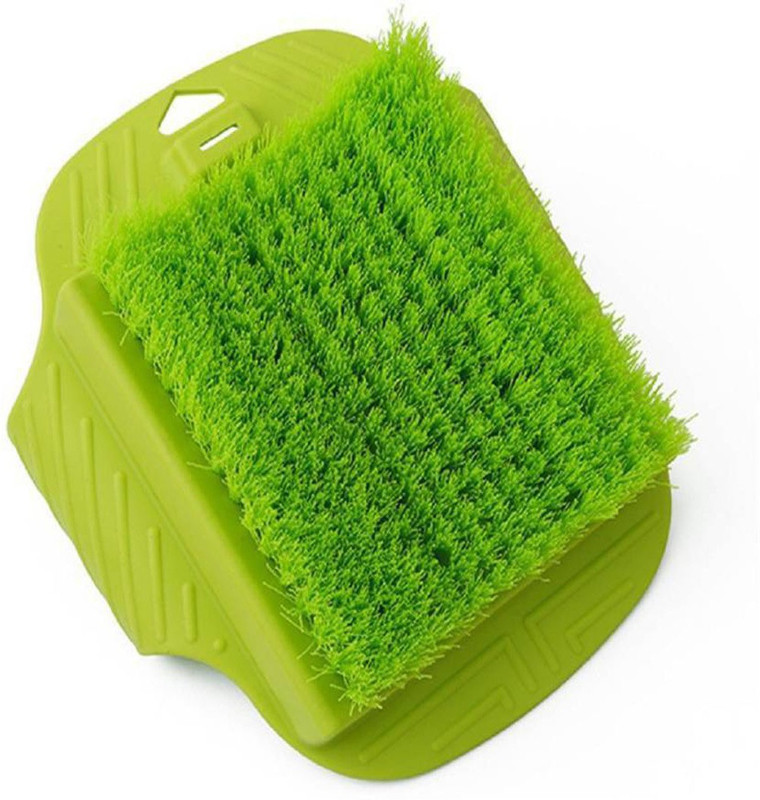surbhav Bath Blossom Foot Scrub Brush Exfoliating Feet Scrubber Washer Spa for Shower (GREEN) (Green)(Green)