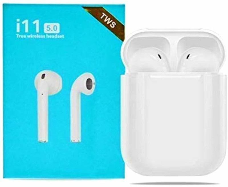 eurfouns Anti Noise Isolate True Wireless With Charging Case Bluetooth Headset with Mic(White, In the Ear)