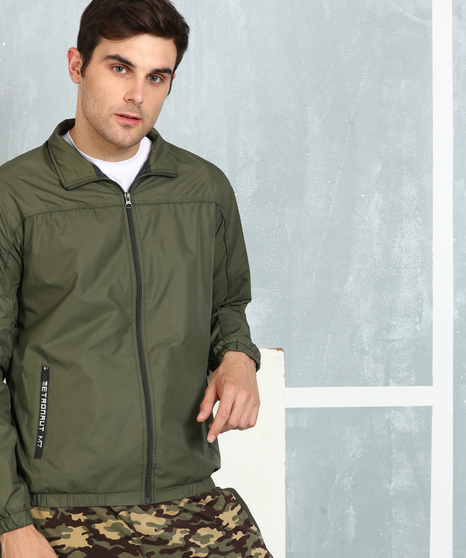 Metronaut full sleeve solid men jacket clearance