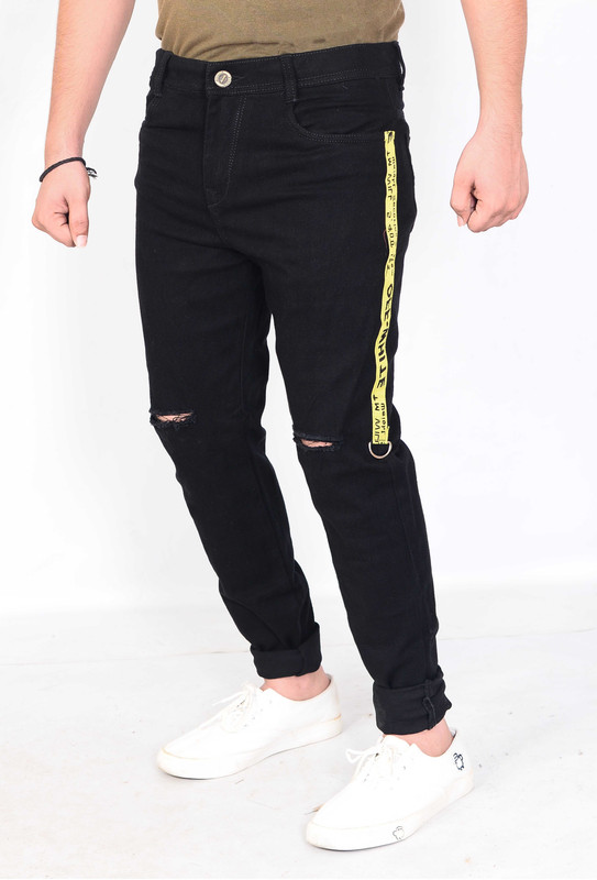 styzon Slim Men's Black Jeans