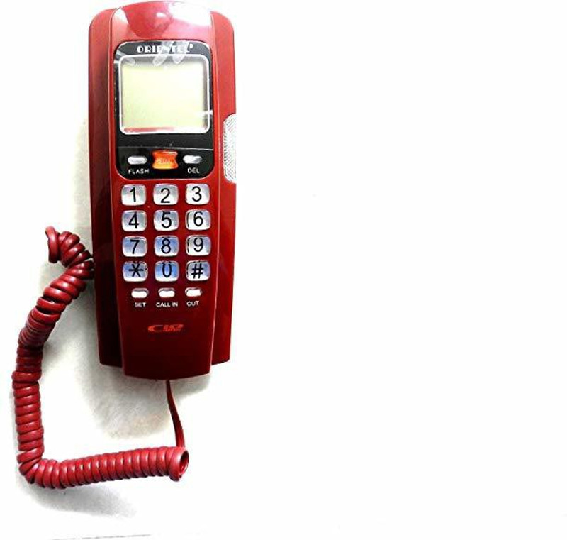 oriental KX - T 555 CID Corded Landline Phone(Red)