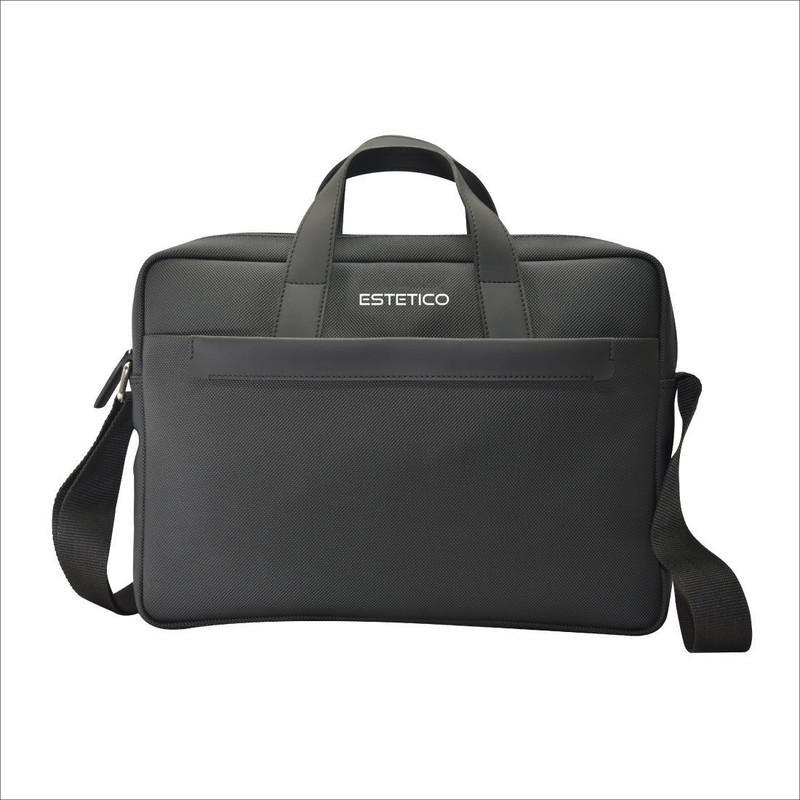 estetico 14 inch Laptop Messenger Bag(Black)