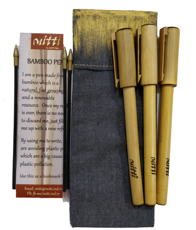 mitti se mitti tak Bamboo Ball Pen(Pack of 3)