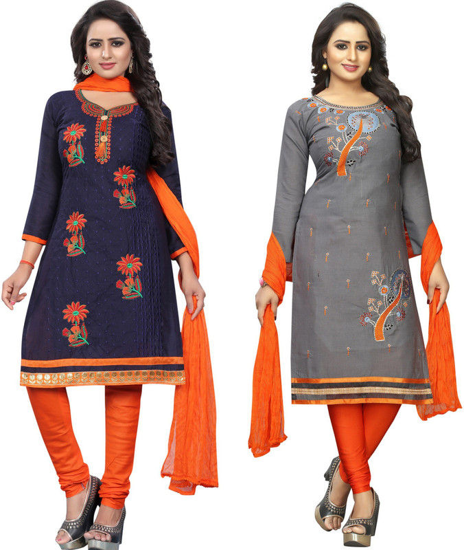 alakhdhanifashion Embroidered Kurta, Legging & Dupatta Set