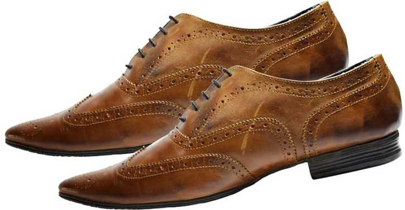 dw walkers Desmo Hal Brogues For Men(Tan)