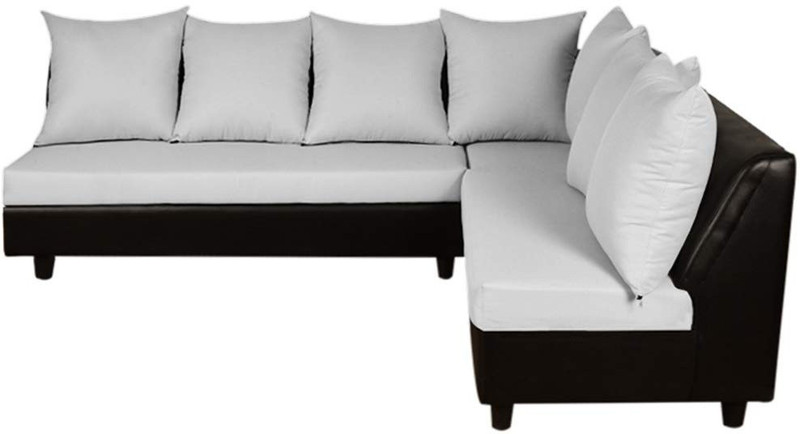 henn Leather 8 Seater  Sofa(Finish Color - white)