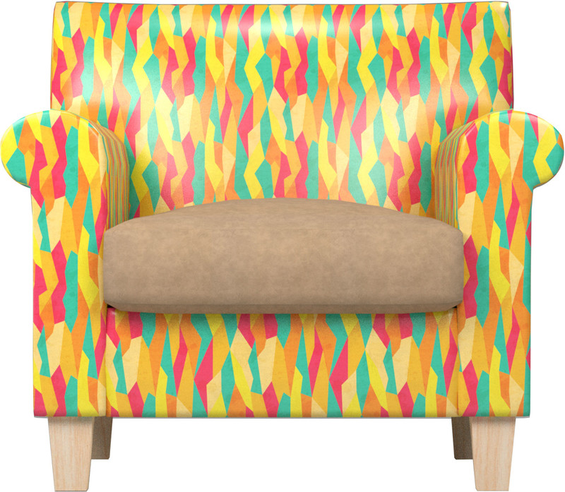 fizdi Leatherette 1 Seater  Sofa(Finish Color - Multi)