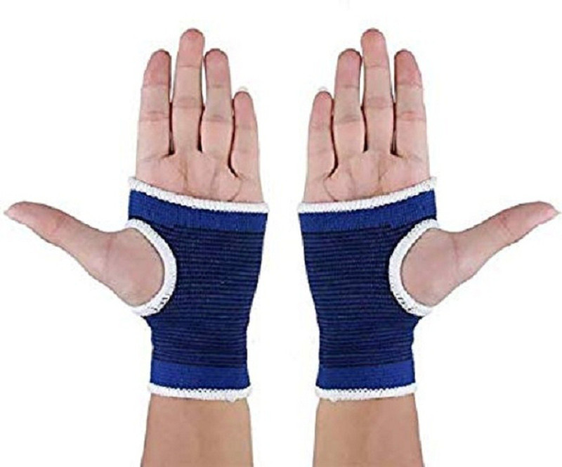 globex Blue Palm Wrist Glove Palm & Elbow Support(Blue)
