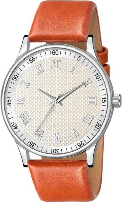 shreejiih sg12 new stylis brown belt white dial for man Analog Watch  - For Men