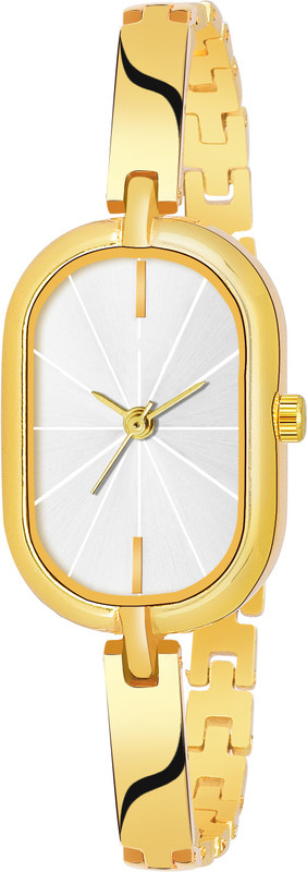 shreenathaji Silver Dail Capsule Silver Premium Look Gold Cotting Bracelet Strap Women's Watch AW_112 Digital Watch  - For Women