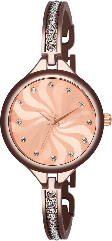 shreenathaji Brown Dail Round Dail Slim Elegant Bracelet Strap Women's Watch AW_106 Digital Watch  - For Women