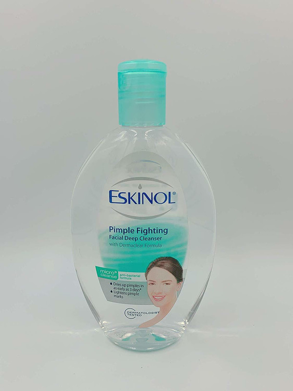 eskinol Pimple Fighting Facial Deep Cleanser with Anti-Bacterial Formula 225mL(225 ml)