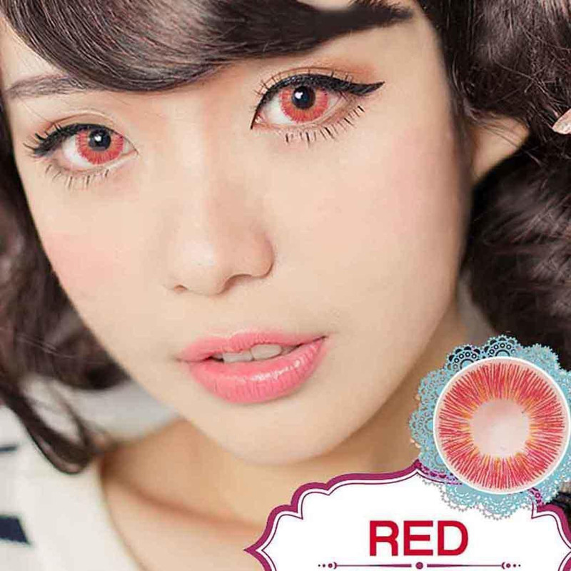 luckshine High Quality Materials Multicolor Cute Charm and Attractive Contact Lenses Monthly(0, Colored Contact Lenses, Pack of 2)