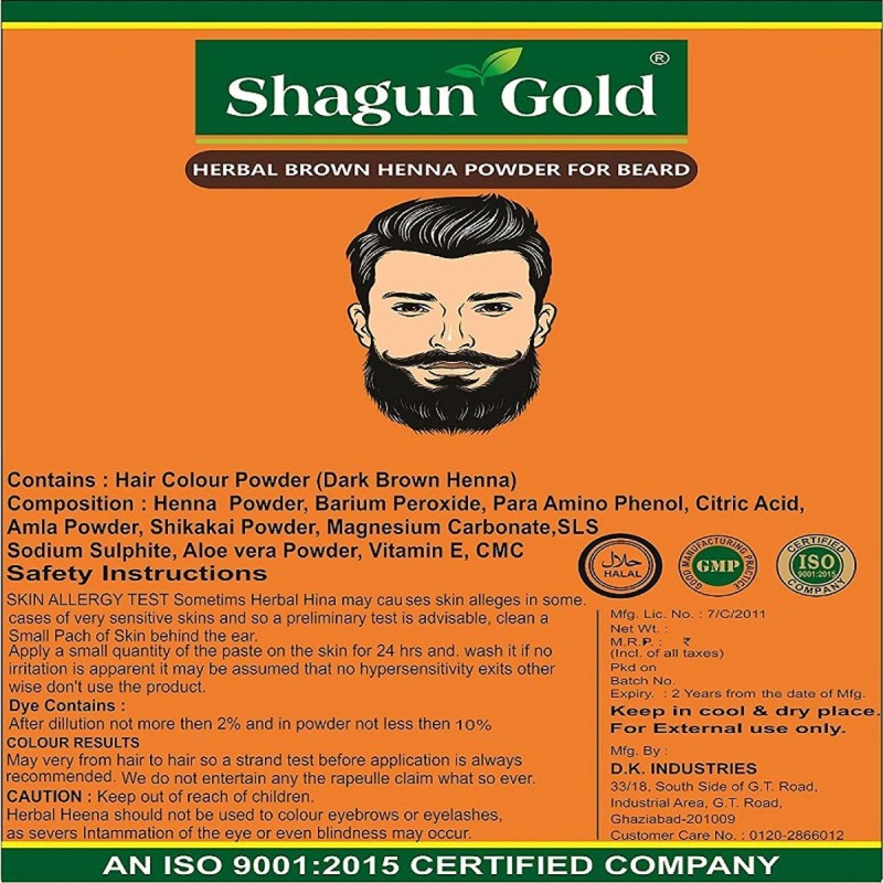 Buy SHA Brown Beard powder for Men coloring moustache 200 Gram Hair  Color(Brown) Online at desertcartSuriname
