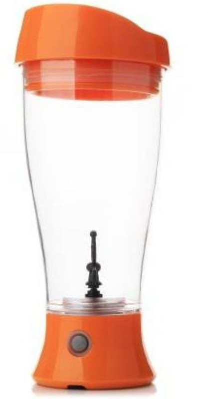 jackky Powered Electric Self Stirring Skinny Moo Mixer Chocolate Milk CoffeMug Plastic Mug(400 ml)