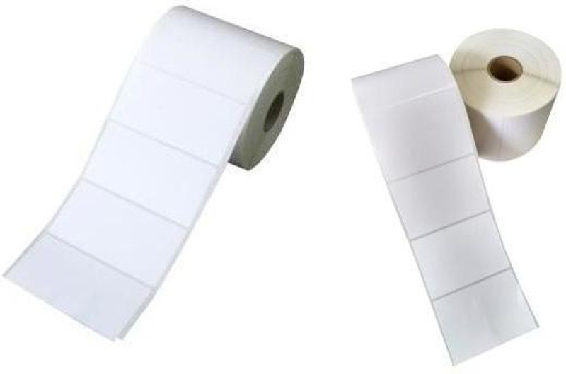 youtech Chromo Barcode Labels Sticker Size,74x35, (1" inch Across (Core Size) 1.Roll - 1000 Labels Chromo Paper Label(White)