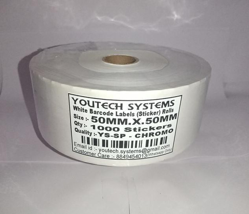 barcode label roll sizes