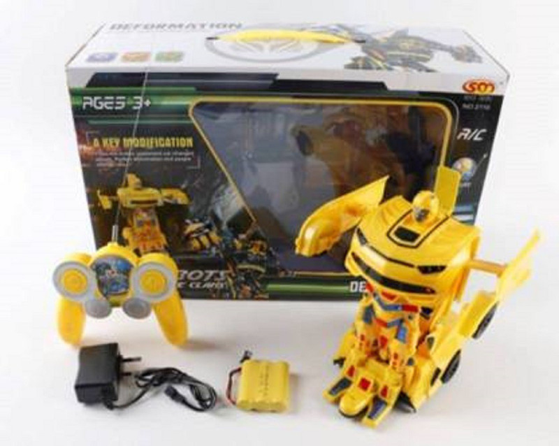shubhcollection Rechargeable Transformers Remote control Bumble bee Car for kids(Yellow)