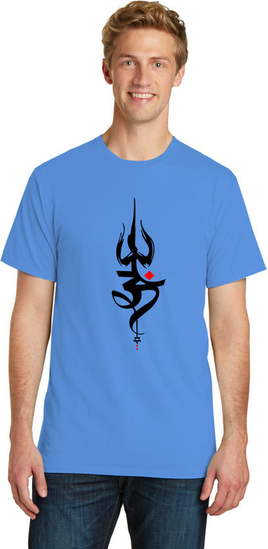 fabric adda Printed Men Round Neck Blue T-Shirt(Pack of 2)