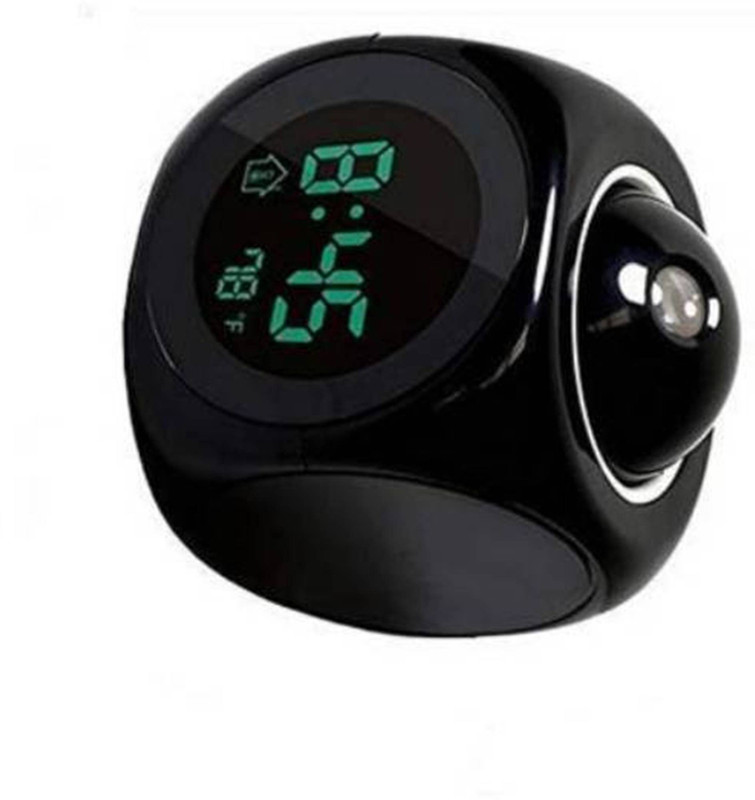 dhanshree Digital Black Clock