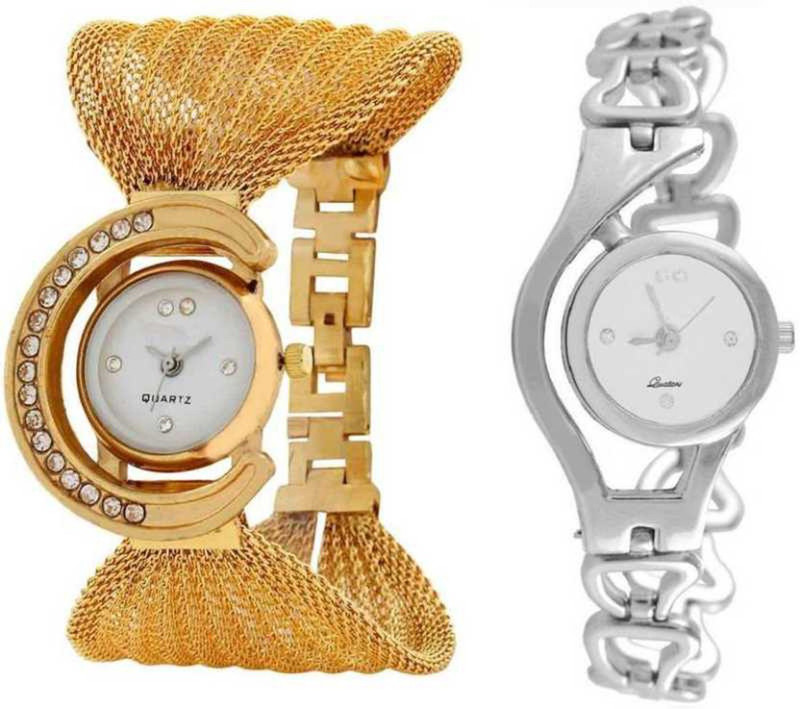 watchsales MultiColor A Fancy Strap White Dial Analog Watch  - For Women