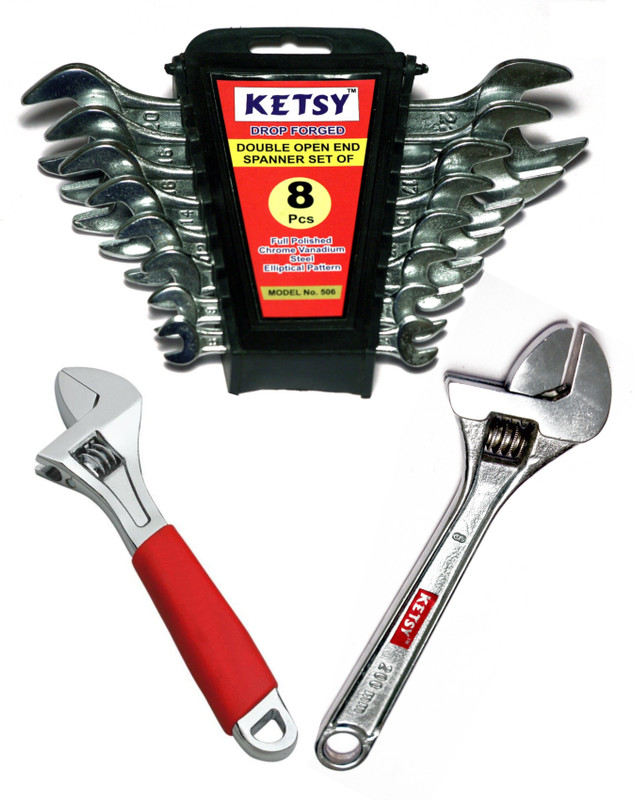 ketsy 724 724 Double Sided Open End Wrench(Pack of 3)