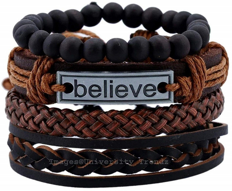 nakshatram Leather, Resin Bracelet