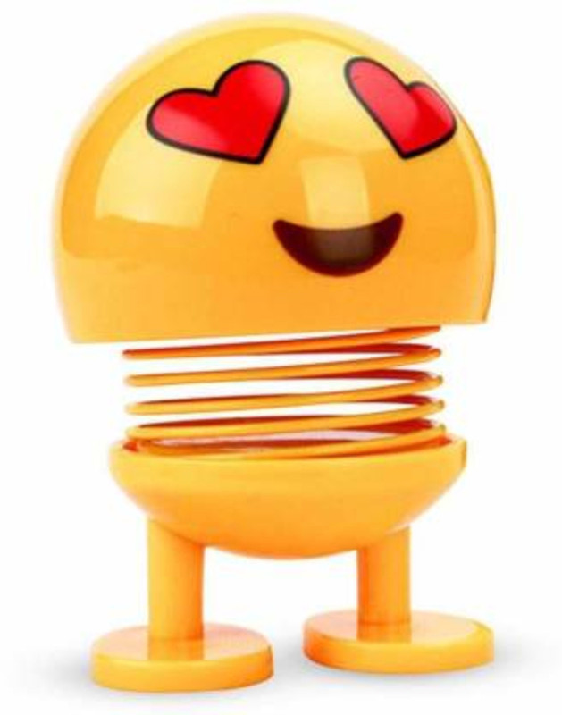 mopcollections Cute Emoji Bobble Head Dolls Car Ornaments Bounce Toys(Pack of 6) Car Dashboard Trim