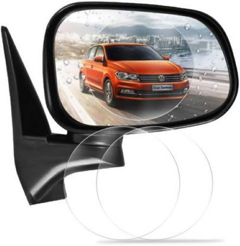 sai villa Rain Side Mirror Waterproof Membrane Car Mirror Rain Blocker Car Mirror Rain Blocker(White)