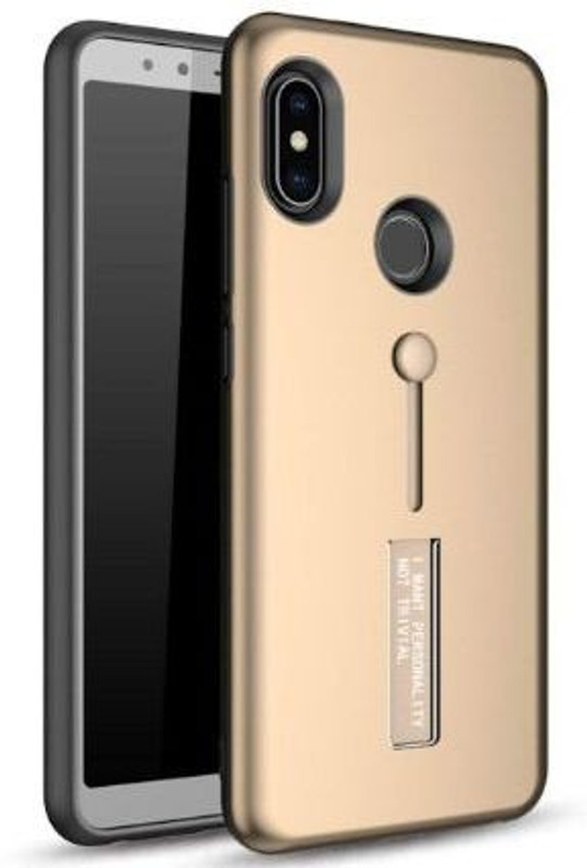 ferry cherry Back Cover for Standing Finger Holder TPU + PC Dual Layer Back Cover Case for Xiaomi Redmi Note 5 Pro(KeyStand MiNote5(Pro) Black)