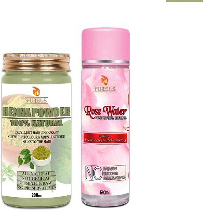 pureus HEENA POWDER+ROSE WATER(1 Items in the set)