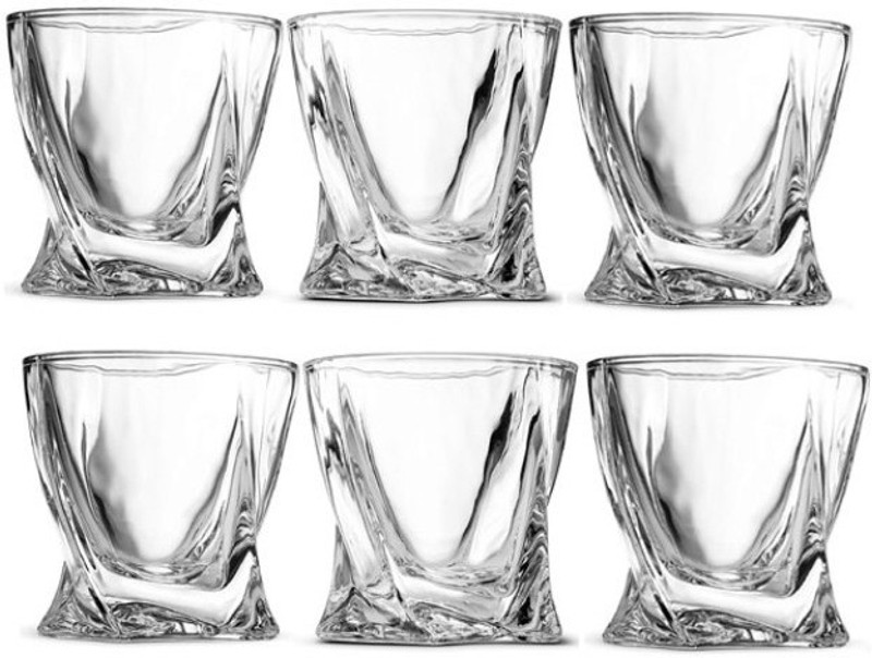 fancy craft most hot selling imported crystal Glass Set(Glass, 300 ml, Clear, Pack of 6)