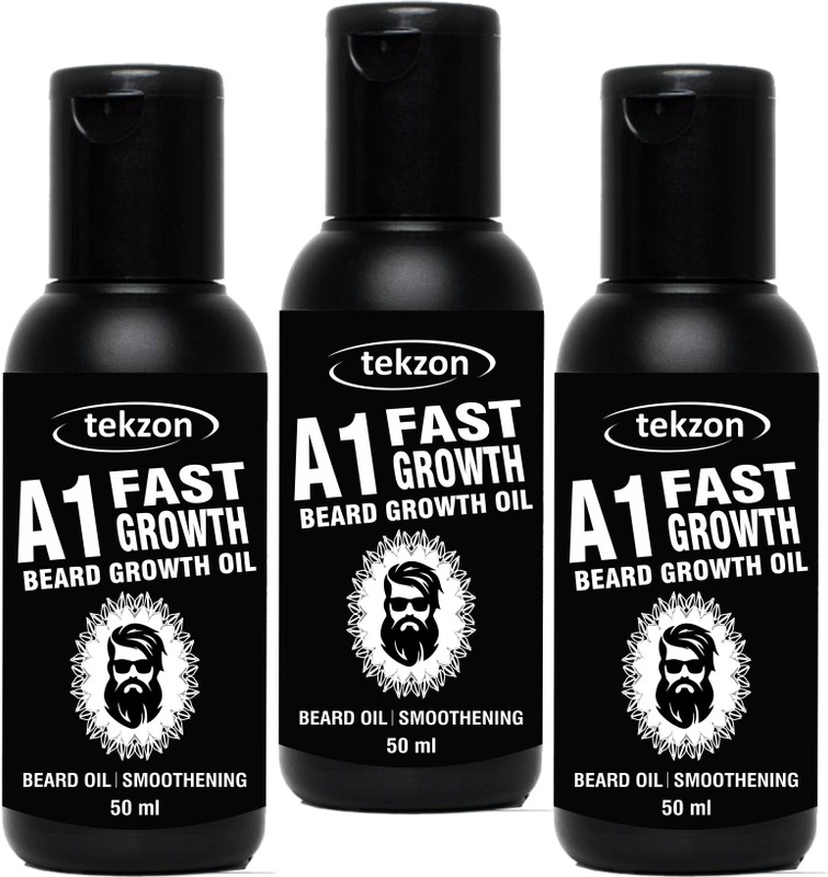tekzon A1 Fast Beard Growth Oil for Men's Hair Oil (Pack of 3) Hair Oil(150 ml)