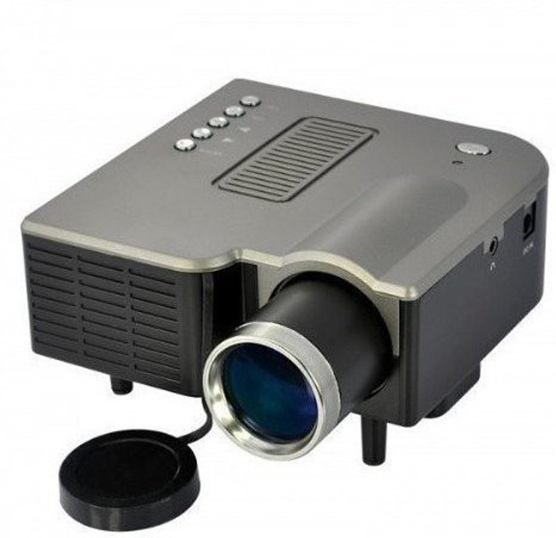 VibeX ™ Mini Video TFT LCD Metal Buttons And Lens Edge 40 lm LED Corded Portable Projector(Black)