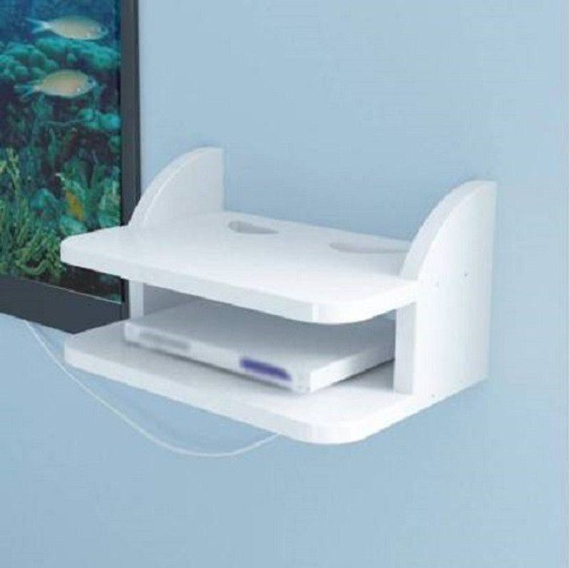 brand era beautiful wooden wall set top box for LED and LCD Wooden Wall Shelf(Number of Shelves - 1, White)