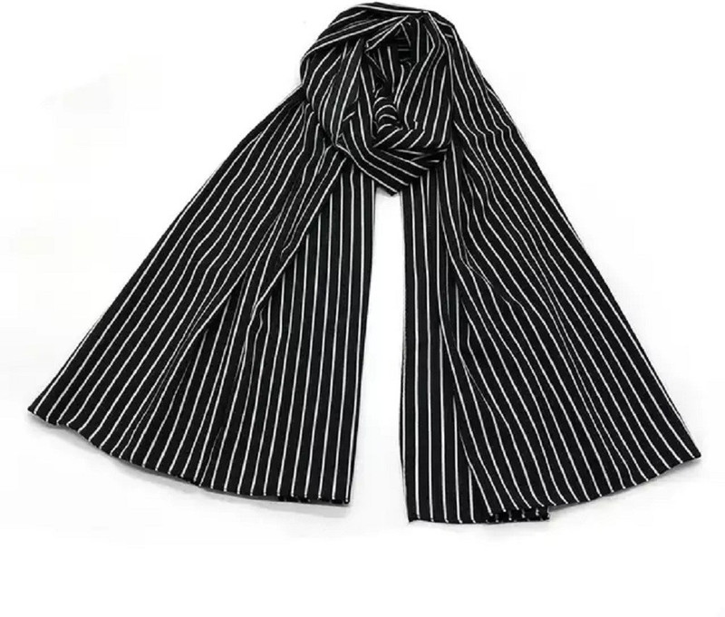 veilsofheaven Striped Chiffon Women Stole, Scarf