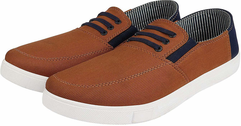 walkline dollar 4 Slip On Sneakers For Men(Tan)