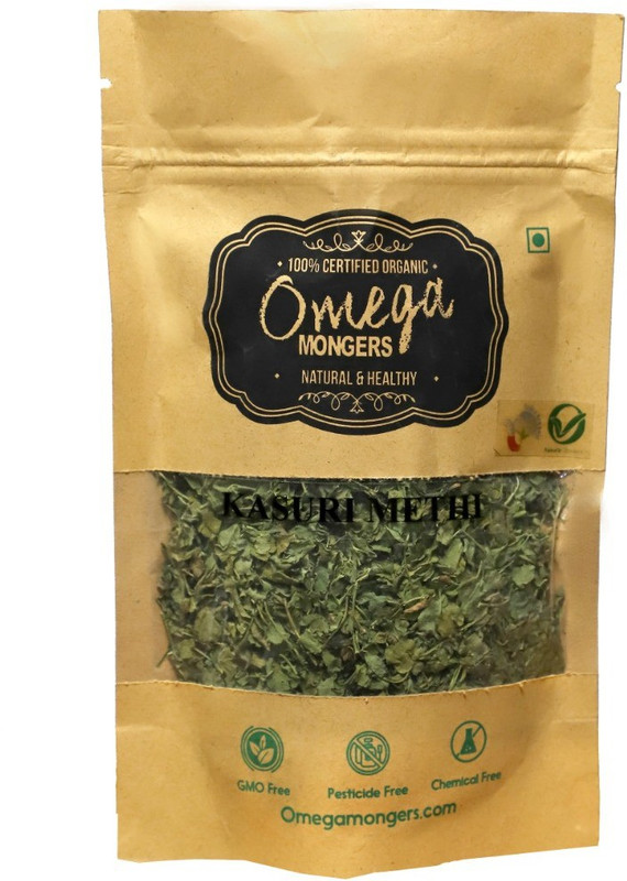 omega mongers Organic Kasuri Methi 50gm(50 g)