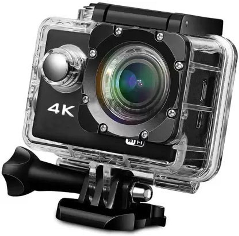 techobucks 4K Action Wi-Fi Camera 16MP HD 1080P Camera with remote SM-112 Sports & Action Camera(Black)