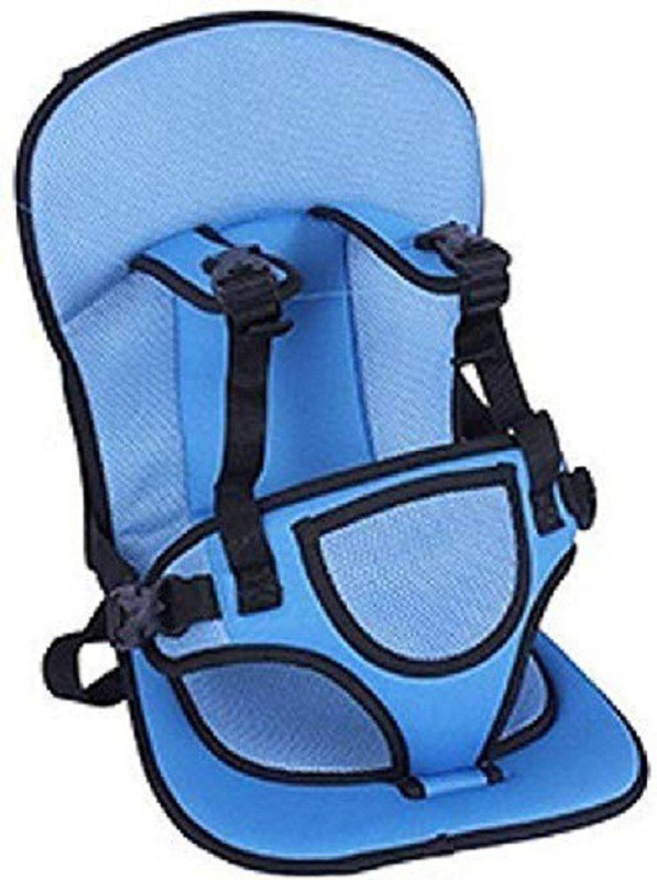 JRS TRADERS Baby Car Cushion Seat with Safety Belt Baby Car Seat (Multicolor) Baby Car Seat(Multicolor)