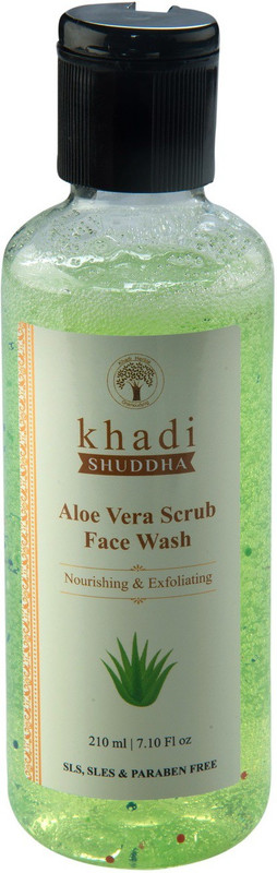 khadi shuddha Aloe vera Scrub Face Wash Nourishing & Exfoliating (SLS, SLES & PARABEN FREE) Face Wash(210 g)