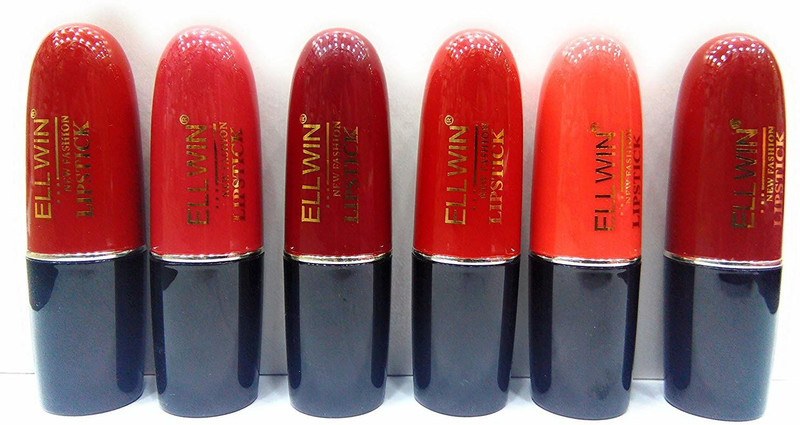 ellwin New Fashion Professional Quality Matte Lipstick 6(multi, 10 g)
