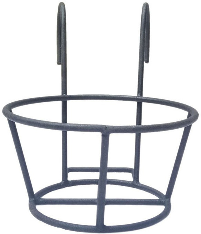 cronian Balcony Railing Planter pot holder Plant Container(Metal, External Height - 22 cm)