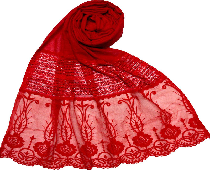 mean zoom Solid Cotton Blend Women Stole