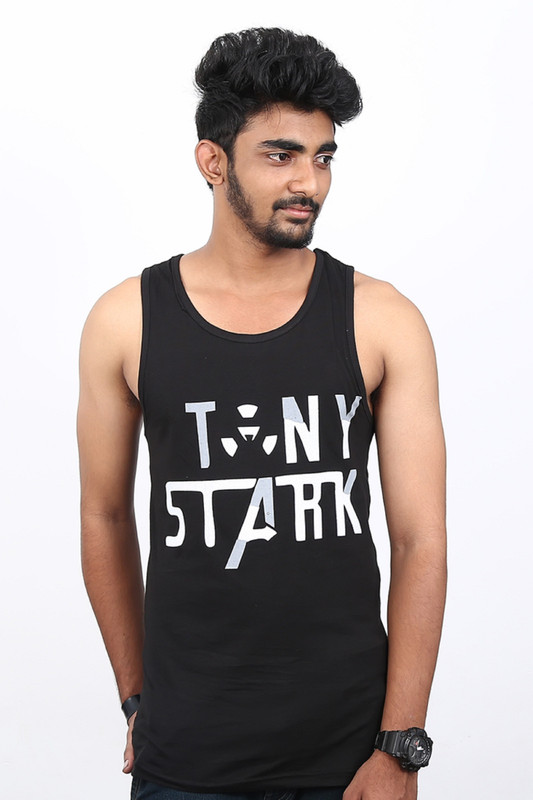 weaver stock Graphic Print Men Round Neck Black T-Shirt