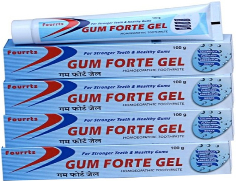 Fourrts GUM FORTE GEL-FOR STRONGER TEETH & HEALTHY GUMS(PACK OF 2) Toothpaste(400 g, Pack of 4)